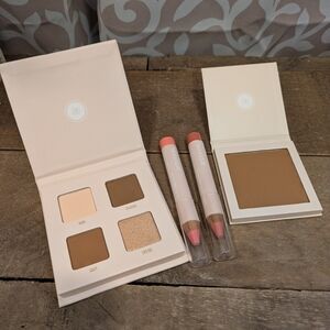 Arbonne Eyeshadow Palette Bronzer Lip Crayons Set